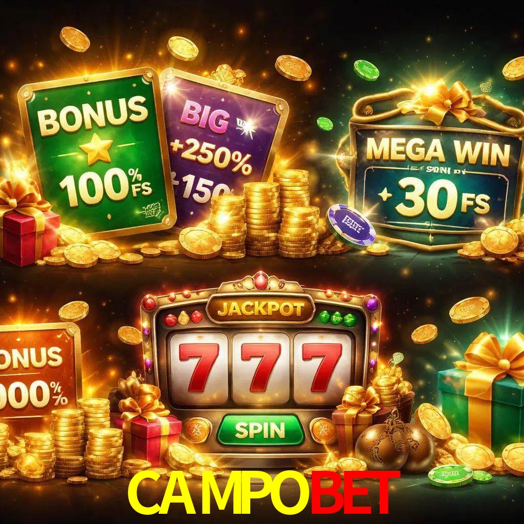 Tipos de bonos CAMPOBET incluyendo recompensas de bienvenida y promociones continuas